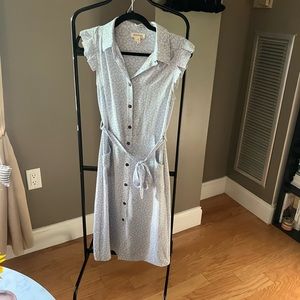 Monteau Light Blue White Floral dress